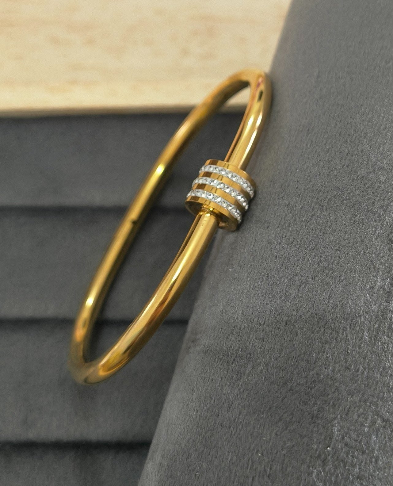 Trendy Drum Handcuff Bracelet | Premium 316L Stainless Steel