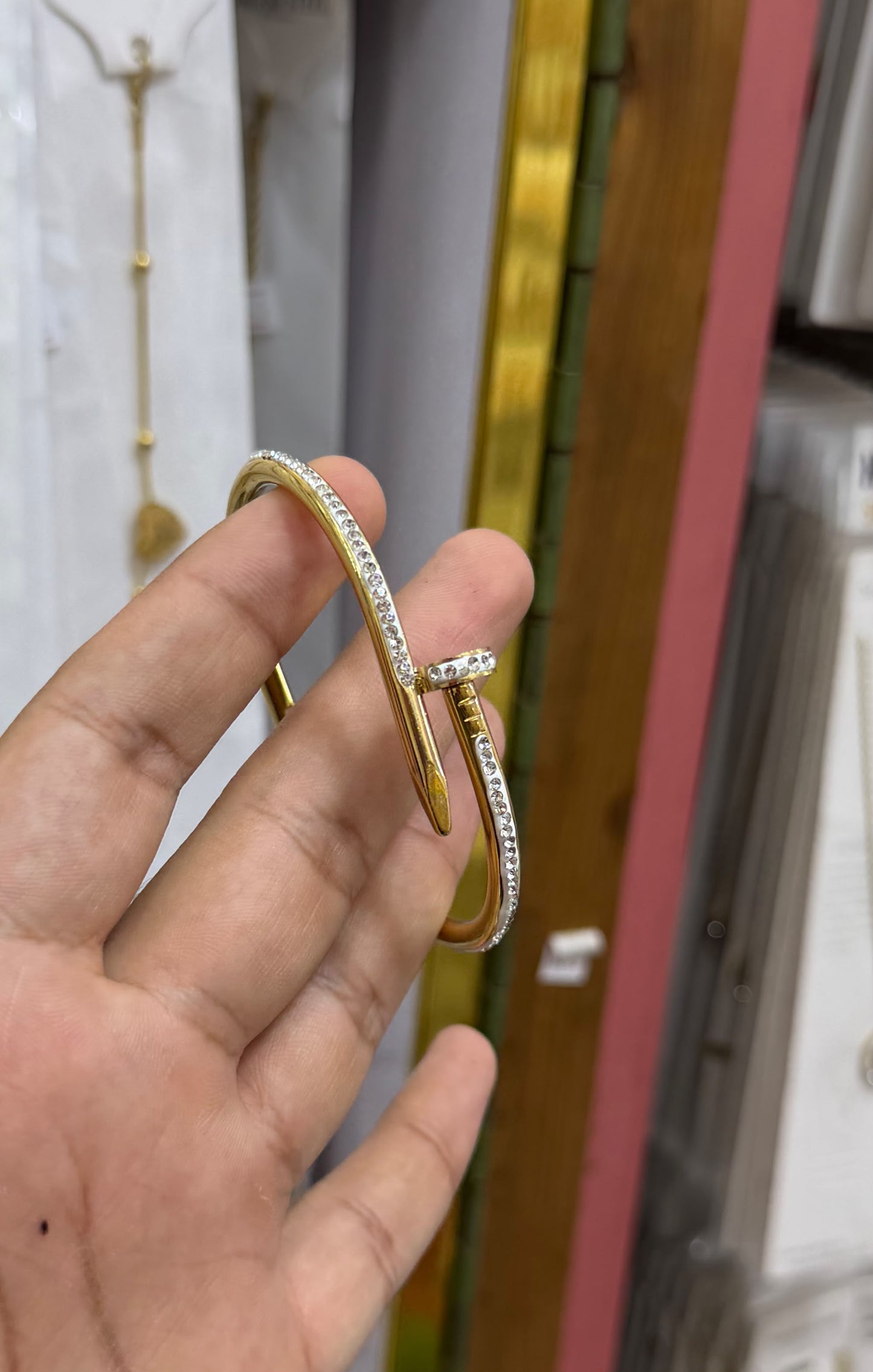 ✨ Luxury Golden Trendy Hand Cuff Bracelet | Premium Stainless Steel