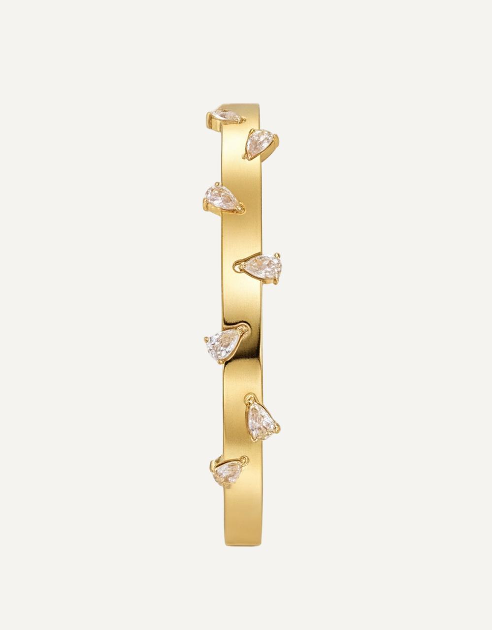 ✨ Luxury Golden Handcuff Bracelet for Women | Premium Stainless Steel | Openable Free Size