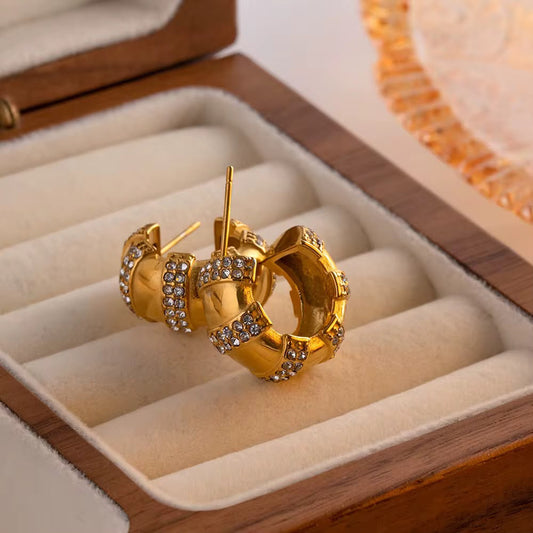 ✨ Premium 316L Stainless Steel Luxury Stone Earrings