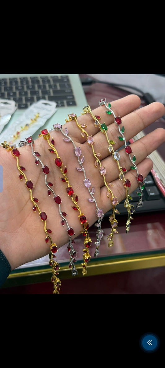 🌷 Luxury Multi Tulip Bracelet | Premium Stainless Steel